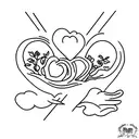 simplicity family have two children passion for marriage love god tattoo design idea