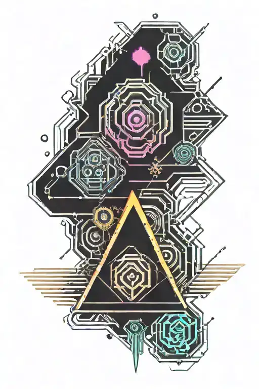 cartoon and action movie tattoo design idea