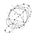 Constellation Cassiopeia tattoo design idea