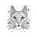 Mac Miller with hearts tattoo design idea