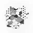 honeycomb and leaves tattoo design idea