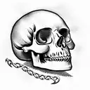 Skull tattoo design idea