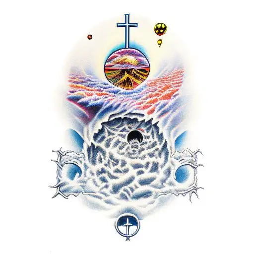 Hells gates with the text "I'm on the wrong side of heaven tattoo design idea