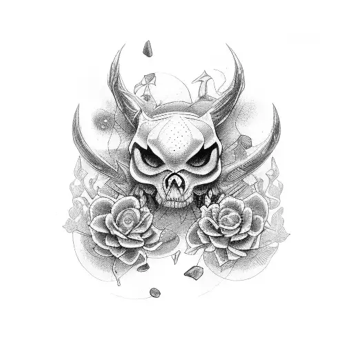 Tattoo with the inicials M,M,R,N,J tattoo design idea