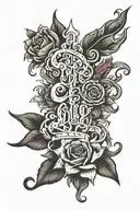 Text March 8 tattoo design idea