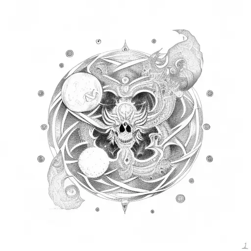 UROBOROS ASTRAL tattoo design idea