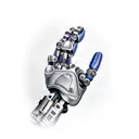 robotic arm tattoo design idea