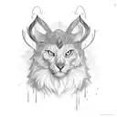 vaudou balloons tattoo design idea