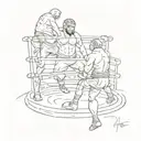 professional wrestling ring tattoo design idea