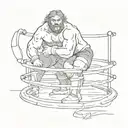 professional wrestling ring tattoo design idea