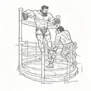 professional wrestling ring tattoo design idea