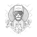 advance hacker  tattoo design idea