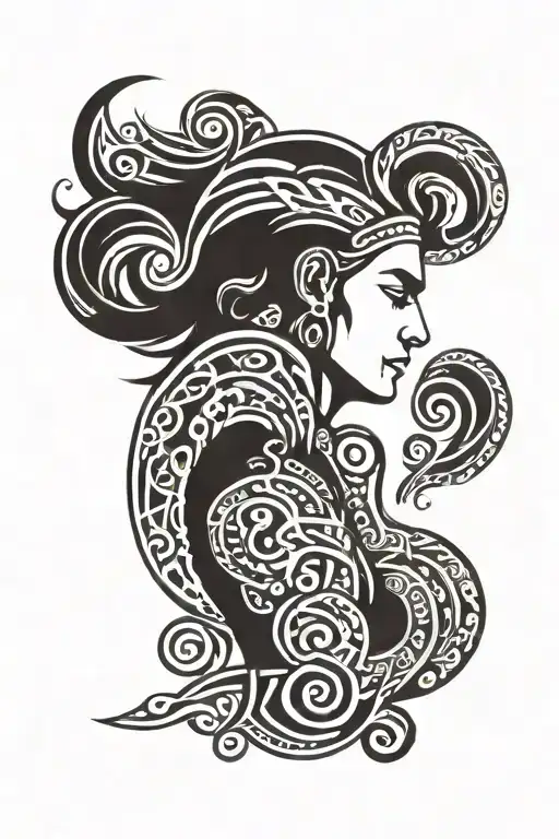 virgo man with date of birth and name  tattoo design idea