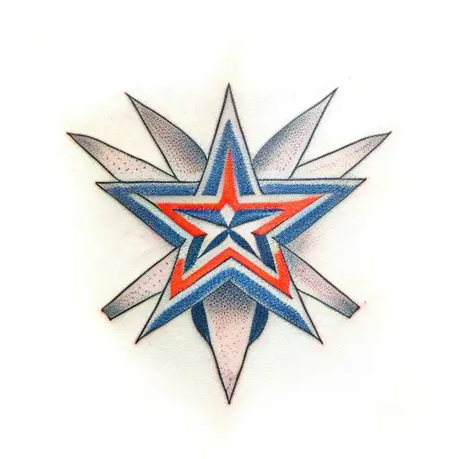 matching 4 point star tattoos tattoo design idea