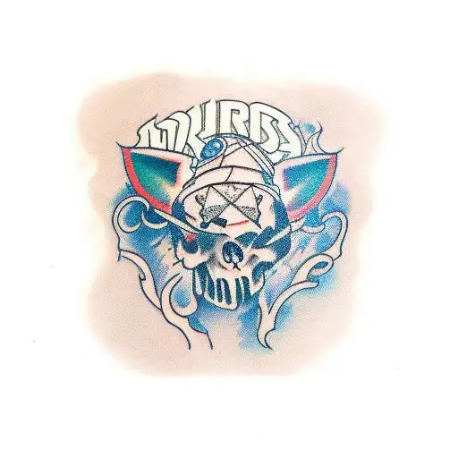 Tomorrowland festival with 5 fiends  tattoo design idea