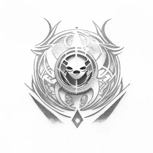 Tomorrowland festival with 5 fiends  tattoo design idea