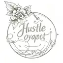 hustle loyalty respect  tattoo design idea