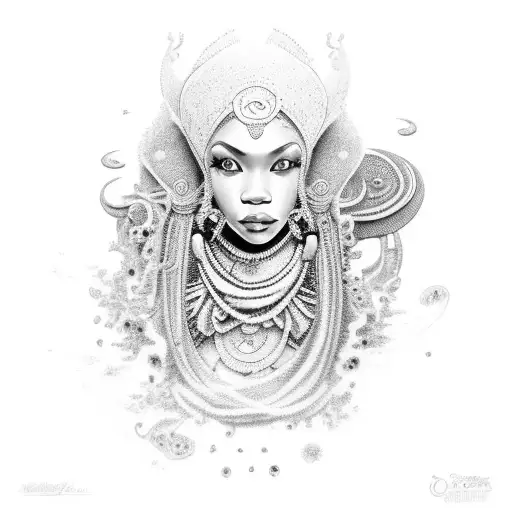 oshun tattoo design idea