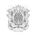 cilantro tattoo design idea