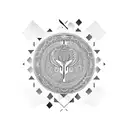 cilantro tattoo design idea