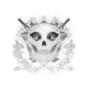 dad and daughter tattoo design idea