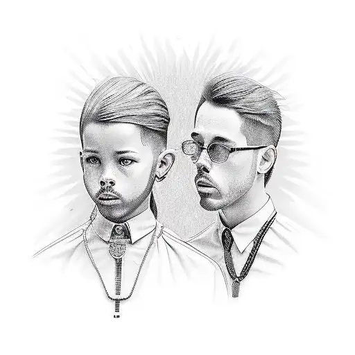 name of mij kids: Joe & Mick tattoo design idea