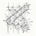 Spiked wire horizontal long tattoo design idea