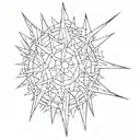 Wire with spikes tattoo design idea