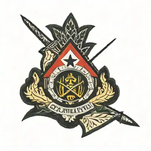 army 10th mountain division patch work arm sleeve tattoo design idea