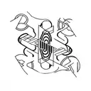 beam bending diagram with the words "Bend; Dont Break" tattoo design idea