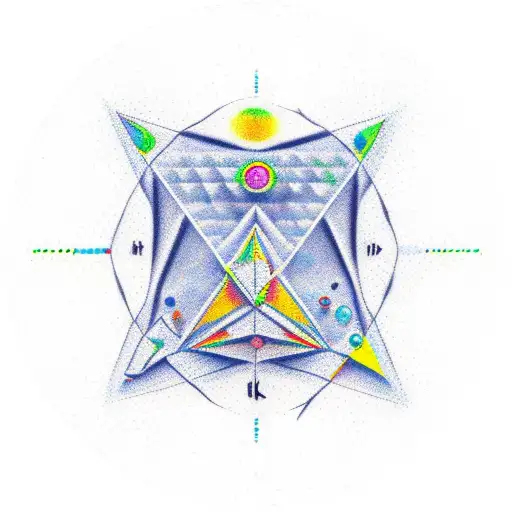 resilience+bravery+strongness+perseverance+triangle+circles+life+dots  tattoo design idea