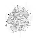 resilience+bravery+strongness+perseverance+triangle+circles+life+dots  tattoo design idea