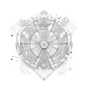 resilience+bravery+strongness+perseverance+triangle+circles+life+dots  tattoo design idea