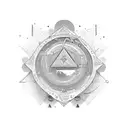 resilience+bravery+strongness+perseverance+triangle+circles+life+dots  tattoo design idea
