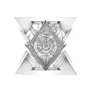 resilience+bravery+strongness+perseverance+triangle+circles+life+dots  tattoo design idea