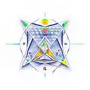 resilience+bravery+strongness+perseverance+triangle+circles+life+dots  tattoo design idea