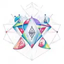 resilience+bravery+strongness+perseverance+triangle+circles+life+dots  tattoo design idea