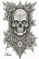 morior Invictus tattoo design idea