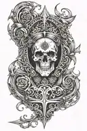 morior Invictus tattoo design idea