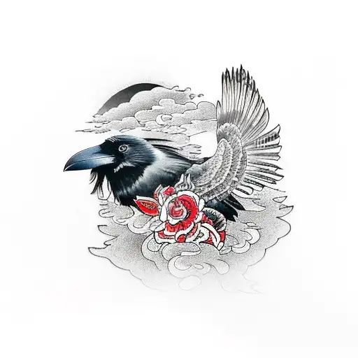 native raven tattoo