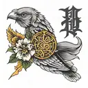 Filipino tattoo with put god first letter and a bible verse  tattoo design idea