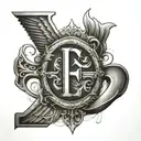 Filipino tattoo with put god first letter and a bible verse  tattoo design idea