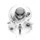 Flügel im Nacken  tattoo design idea