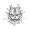 Flügel im Nacken  tattoo design idea