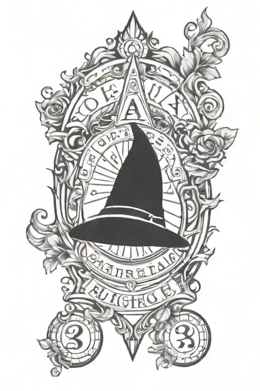 ouija witchy tattoo design idea