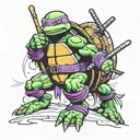 TMNT Donatello tattoo design idea