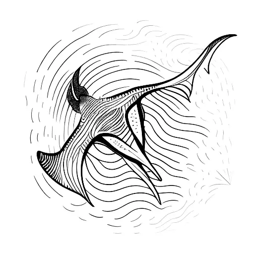 manta ray tattoo design idea