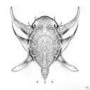 sting ray tattoo design idea