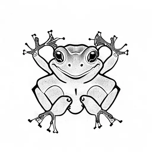Frog symbolising the seven deadly sins tattoo design idea