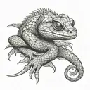 reptiles tattoo design idea
